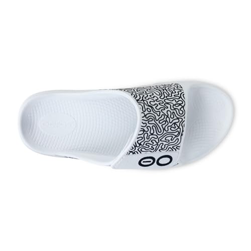 Image of Men's OOahh Sport Flex Sandal - White Labyrinth (SALE)