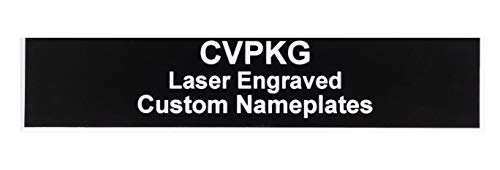 Custom Laser Engraved Pelican 1510 Nameplate (3-Text Lines, Black)