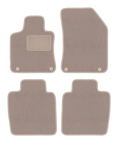 Tapis de voiture DS 9 berline 2020- velours beige ensemble 4 pièces