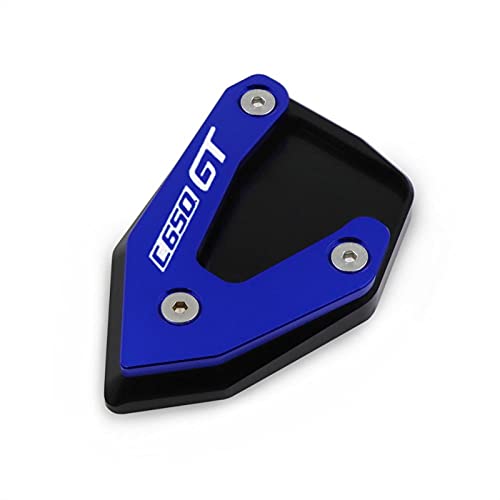 RSFIL Soporte Mobi para C600 Sport C650GT 2012-2021 C 650 GT CNC Pata De Cabra Soporte Lateral Extensión Pad Placa De Soporte Accesorios De Motocicleta (Color : BLU)