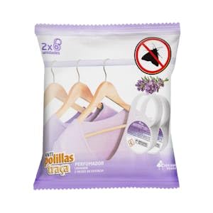 Genérico Colgador antipolillas Lavanda Bosque Verde Paquete 2 ud. Pack 2