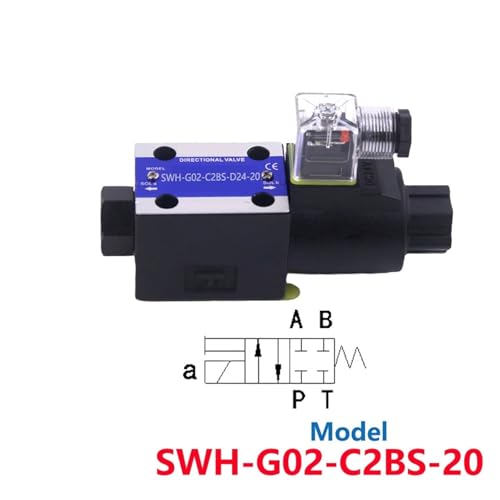 Vanne de commande hydraulique SWH-G02 double solénoïde 220V 24V