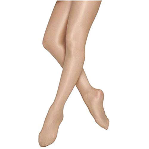 TIGHT LT TOAST SHIMMERY FOOTED ADULT LARGE BELLA BALLETO
