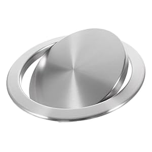 FONDOTIN Edelstahl Mülleimerdeckel Arbeitsplatte