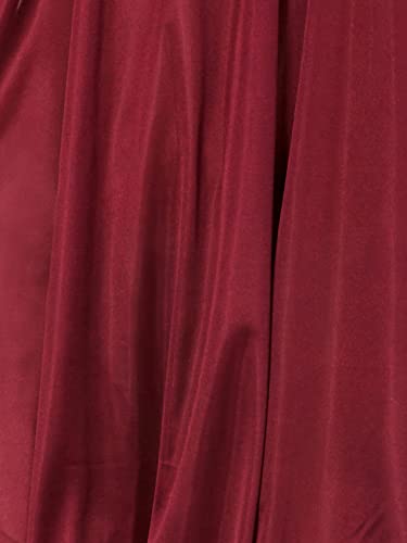 Ezi Satin Nightgowns For Women - Soft & Breathable Knee-Length Night Gowns - Adult Womens Nightgown M - Plus Size,4X,Wine #TOP6