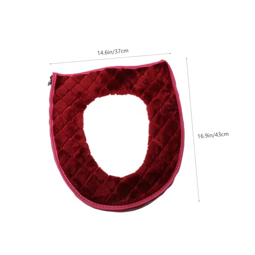 Funda de asiento de inodoro reutilizable de flanela LIFKOME para invierno 3