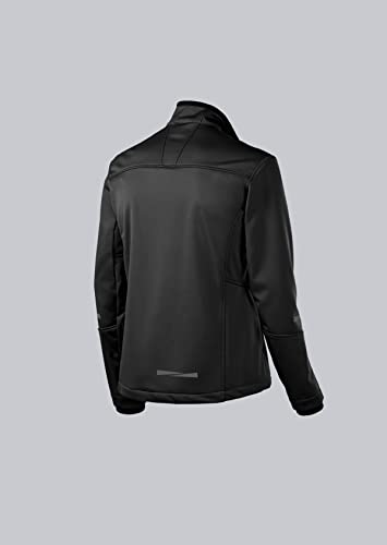 BP 1696-571-32-L Herren-Softshell-Jacke, Stehkragen, Frontreißverschluss, 255,00 g/m² 100% Polyester, schwarz, L – Bild 2
