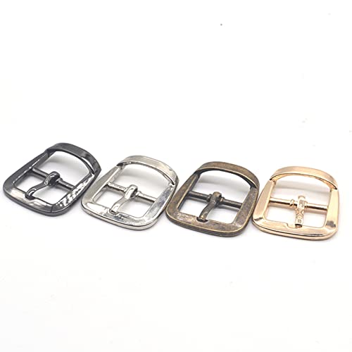 10 teile/los 20mm gold silber bronze schwarz quadrat legierung metall schuhe taschen gürtelschnallen diy nähen zubehör-bronze Cover