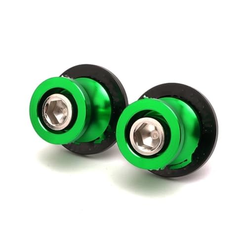 NFNVEKESD Diábolos para Moto Motocicleta M8 para Zon&TES para G1 125 para ZT125U para ZT 125 U para ZT 310R 310X para ZT310R Tornillo Soporte Deslizante carretes basculante(Green)