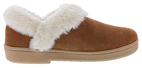 Clarks Indoor And Outdoor Tan Slipper Cozy Wool Mule Slip-On Fur Lined Clogs (Tan Cow Suede, 10) #TOP1