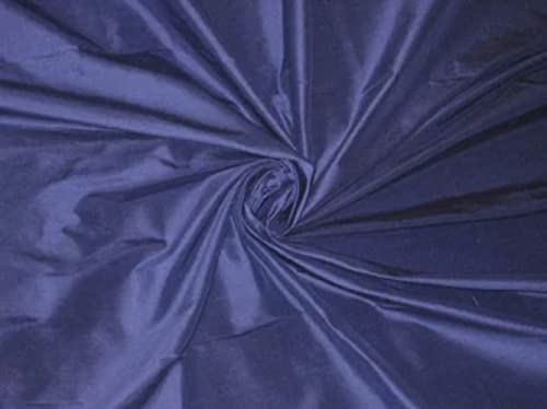 Soie Dupioni bleu nuit 137 cm : fini les tissus sans tenue pour vos robes
