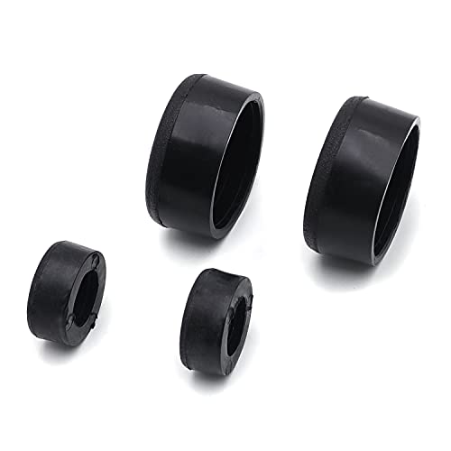 image for HTTMT MT261-004- 4x Black Motorcycle Parts Rubber Frame Plugs Compatib