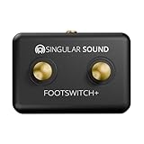 Singular Sound Dual Momentary Footswitch Plus for use with BeatBuddy, Effects Pedals, and Electronic Instruments (Black)