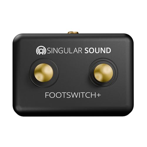 TONSTURM's SFX Library: Switches, Buttons And Levers now UCS compatible 6 Singular Sound Dual Momentary Footswitch Plus for use with BeatBuddy, Effects Pedals, and Electronic Instruments (Black)