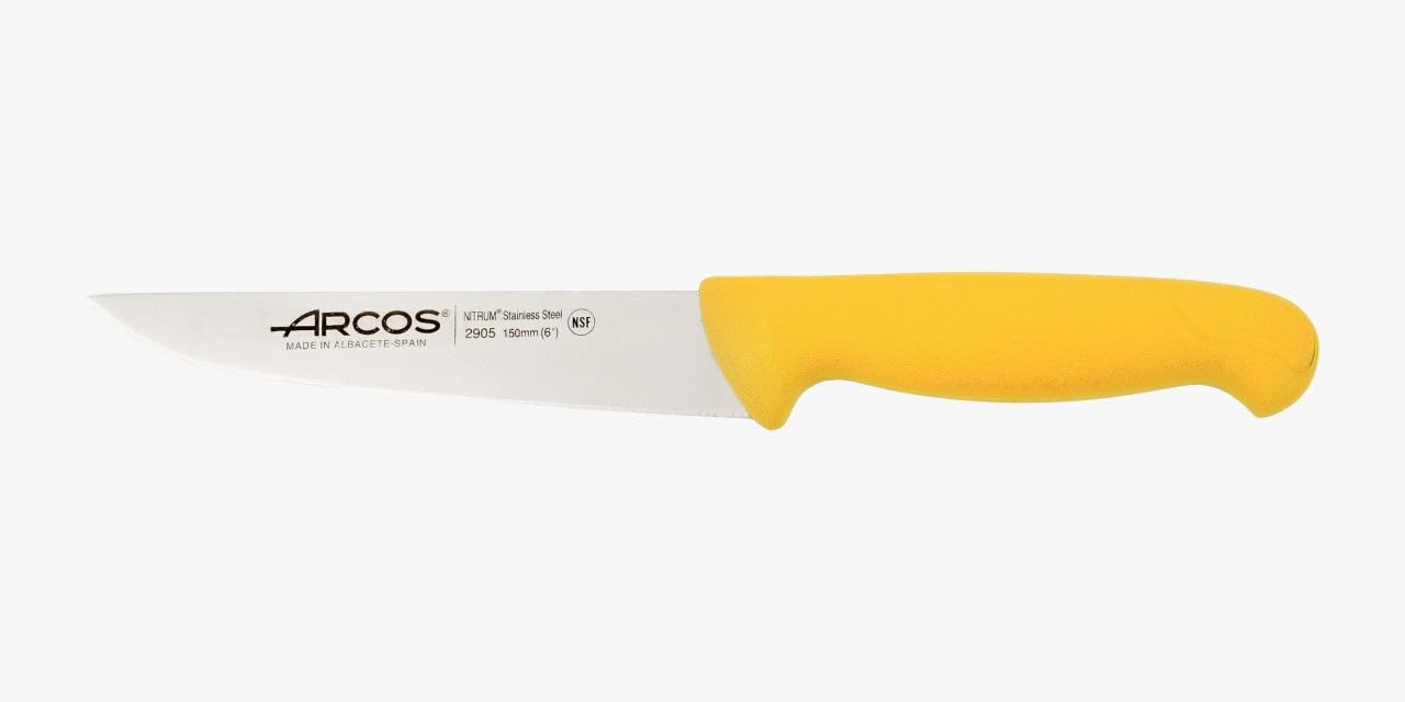 Arcos Cuchillo Chef con Hoja Acero Inoxidable Nitrum 200 mm. Cuchillo Cocina Profesional multipropósito. Mango ergonómico Polipropileno. Serie 2900. Color Negro. — view 44