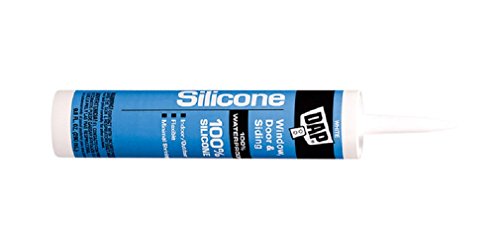 DAP 08646 12 Pack 10.1-Ounce  Window and Door 100% Silicone Rubber Sealant, White