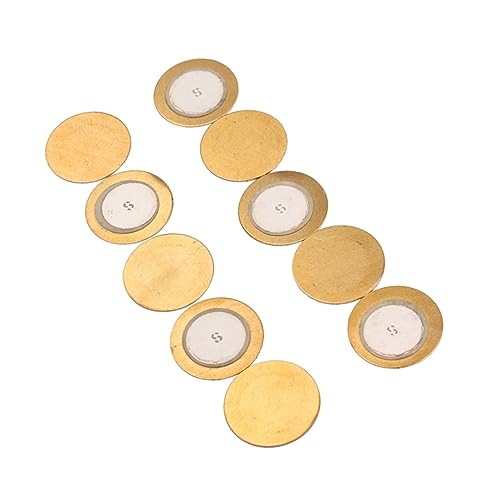 Abaodam 10 Pcs 35mm Diameter Piezo Discs for Guitar Pickups Piezoelectric Film Gasket