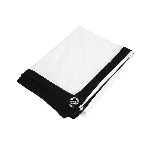 1080P HD Projector Screen Portable 3D 4k Film Projector Screen Curtains for Home Theater Classroom Conference 60-100inch Projector Screen White (84in)