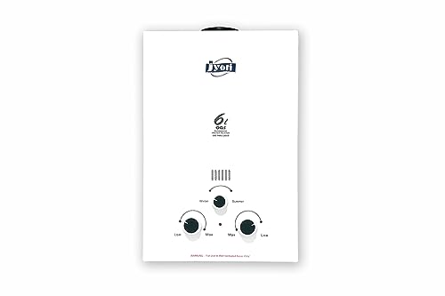 Jyoti Star LP Instant Gas Geyser (LPG) | Fully Automatic Low Pressure Gas Water Heater | 6Ltr Capacity Copper Tank Gas | Including 1 Year Comprehensive Warranty from Manufacturer Jyoti Star LP Instant Gas Geyser (LPG) | Fully Automatic Low Pressure Gas Water Heater | 6Ltr Capacity Copper Tank Gas | Including 1 Year Comprehensive Warranty from Manufacturer