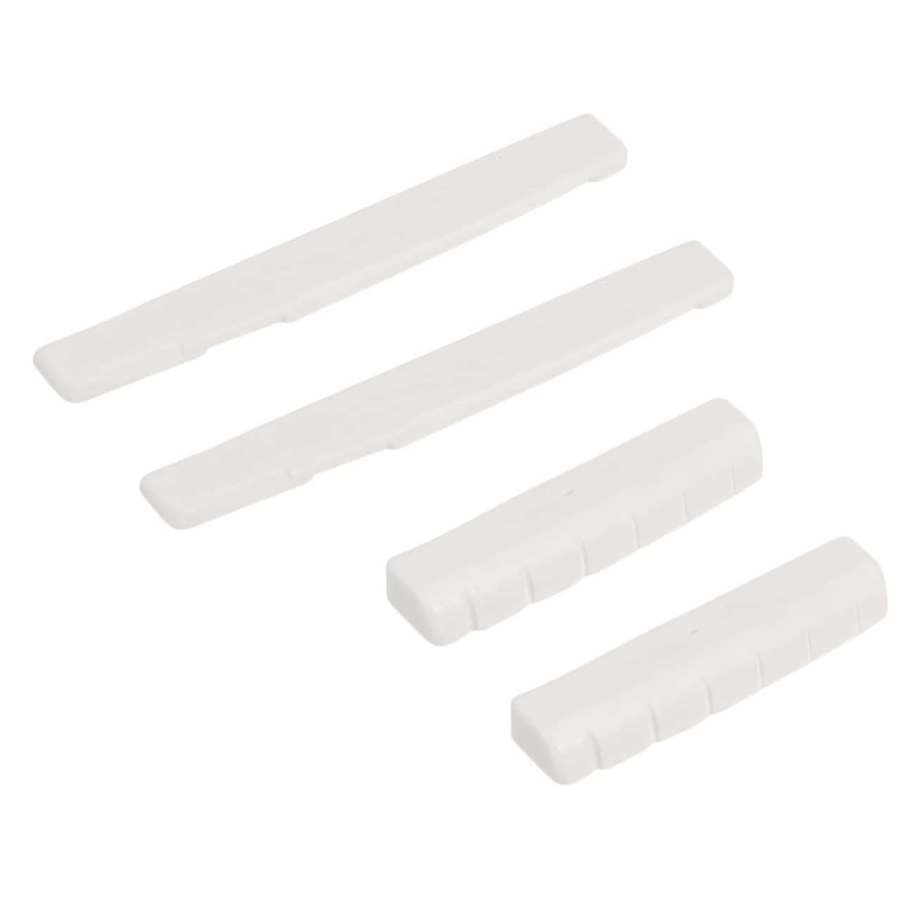 ERINGOGO Acoustic Guitar Saddle Nut Replacement Bone Guitar Nuts 2 Pack Material Quick Install