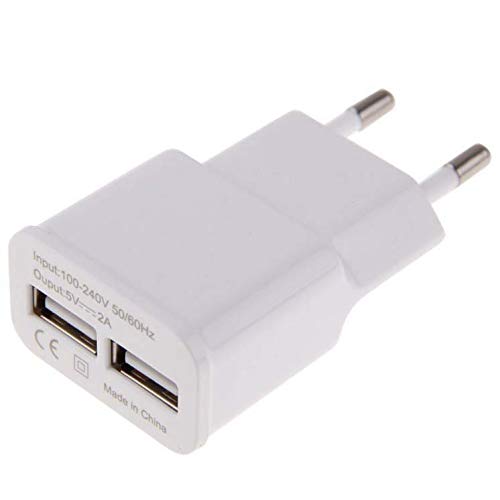 Adaptateur Secteur USB pour XIAOMI Redmi 9C Double Prise Murale 2 Ports Courant AC Chargeur 5V Universel - vue 2