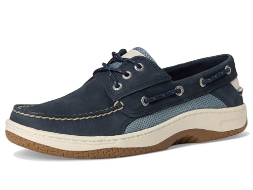 Image of Sperry Mens Billfish 3-Eye Boat Shoe Navy 10 Wide
