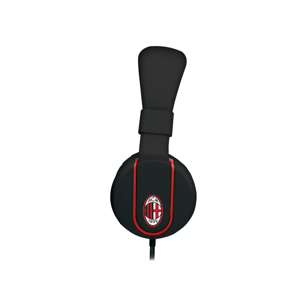 AC Milan IP952 Cuffie Stereo con Filo 1,5m, Cavo AUX 3.5mm + adattatore USB-C