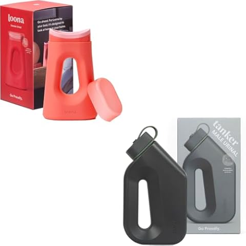 Loona & Tanker - Tanker - Portable Urinal for Men and Women - Spill Proof - HSA/FSA Eligible Cover