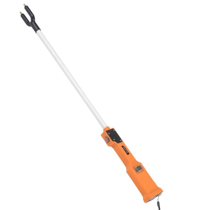 Prod Eléctrico para Ganad,Palo Eléctrico para Conducir Cerdos,Palo De Seguridad para Ganado Animal,Empujador Recargable para Vaca,Cerdo,Ganado,Cabras Y Perro Grande 100CM