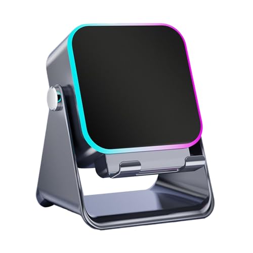 Wezalget Altavoz De Inducción para Smartphone   con Estación Plegable con Iluminación,Altavoz con Cargador Inalámbrico 10W Y Soporte para Teléfono,para Hogar Oficina Viaje Navidad Cumpleaños Hombres