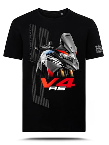 Camiseta Multistrada V4 RS 2025 AZ Graphishop TS-FM-217 con acabados premium y diseño técnico