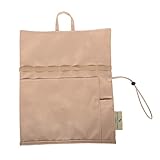 Boundless Voyage カトラリーケース キャンプ アウトドア 食器収納バッグ ツールロールポーチ 保管バッグ 工具袋 持ち運び便利 布巻き 折りたたみ アウトドア用 キャンプ (カーキ色)