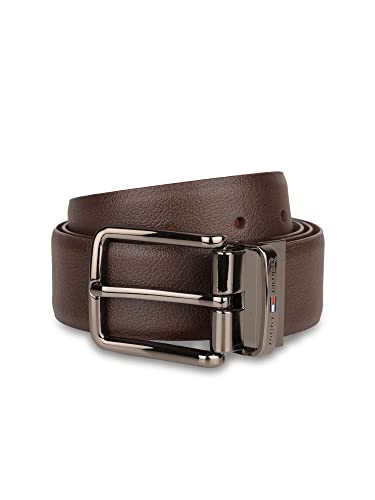 Tommy Hilfiger Ferris Men Leather Reversible Belt Brown+Tan X-Large