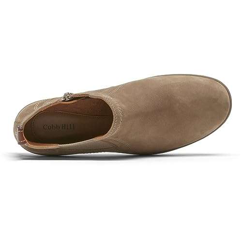 Cobb Hill Women's Bailee Chelsea Boot, Taupe Nubuck, 12 #TOP2