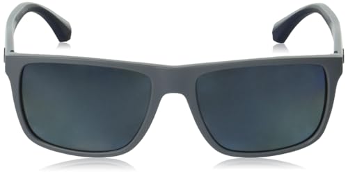 Emporio Armani Men's EA4033 Polarized Square Sunglasses, Grey, 56 mm2