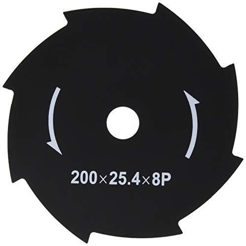 山善(YAMAZEN) 充電・電気草刈機用替刃 外径200mm×8枚刃 1枚組 取付穴25.4mm...