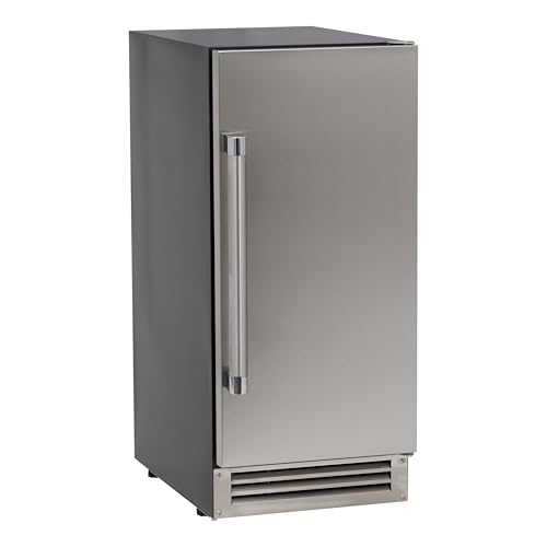 Fabricadora de hielo Avanti Elite 49 lbs, acero inoxidable miniatura 1