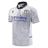 Trikot für Zuhause, Outdoor, Replika, Italia, Rugby, grau, L