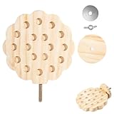Huxibai Cintres pour cages à oiseaux | Plateau de repos en bois pour oiseaux Cacatoès NINFA | Pour perruches, pinsons, nymphes, cacatoès, perroquets, conures, inséparables et canaris