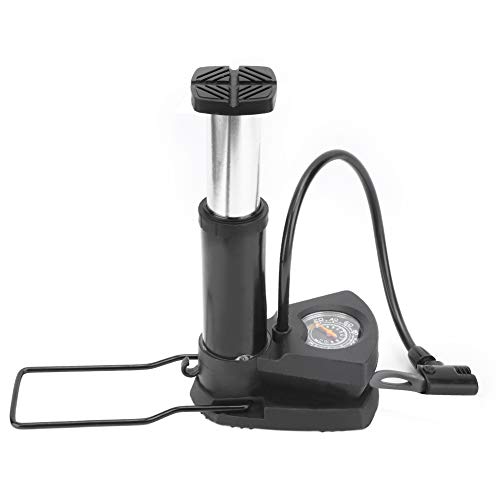 Insuflador de pedal de bicicleta, fácil de usar bomba de ar com pedal, acabamento requintado preto l
