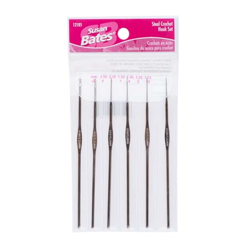 Susan Bates Steelite Crochet Hook Set, Size 1