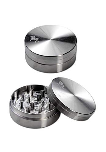BL Edelstahl-Grinder 2-tlg. - silber - Ø 49mm - H 21mm
