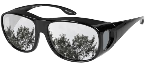 Yogo Vision Fit Over Wrap Sunglasses Polarized Lens Wear Over Eyeglasses 100% UV Protection for Men and Women