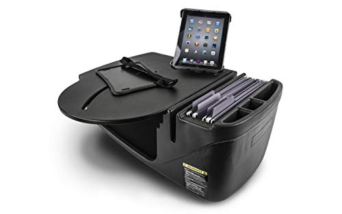 Image of AutoExec AE-RMCD-TAB-BT Roadmaster Car Desk for Your Vehicle Workstation and Mobile Office, Black with Tablet Mount | Tablet Mount, Vehicle Workstation, Mobile Office