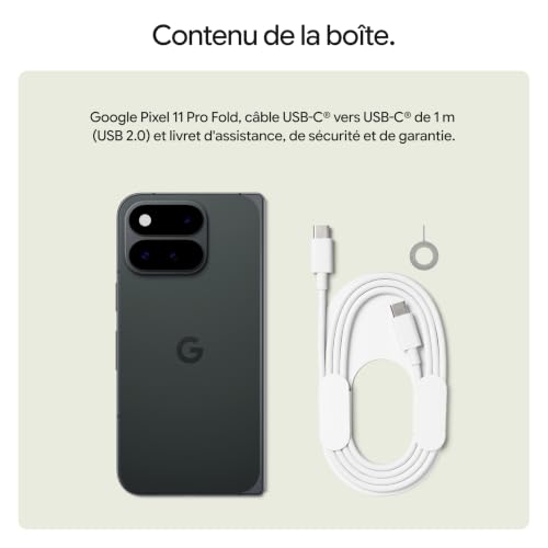 Google Pixel 11 Pro Fold - Smartphone Android débloqué - Noir, 512GB