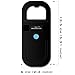 Smoostart Haustier Mikrochipscann, Tierchip Lesegerät Chipleser Hunde Chip Scanner Katze ISO11784/(85) FDX-B/EMID Mikrochip Lesegerät für Hunde/Katze 1000 Daten (SMOO01 Schwarz)