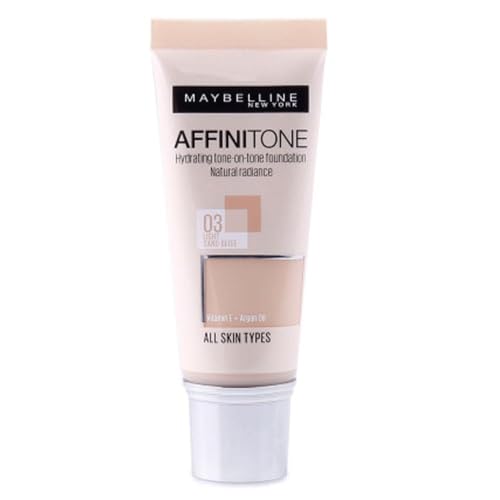 Maybelline Affinitone Unifying Foundation Cream (03 Light Sand Beige) 30 ml