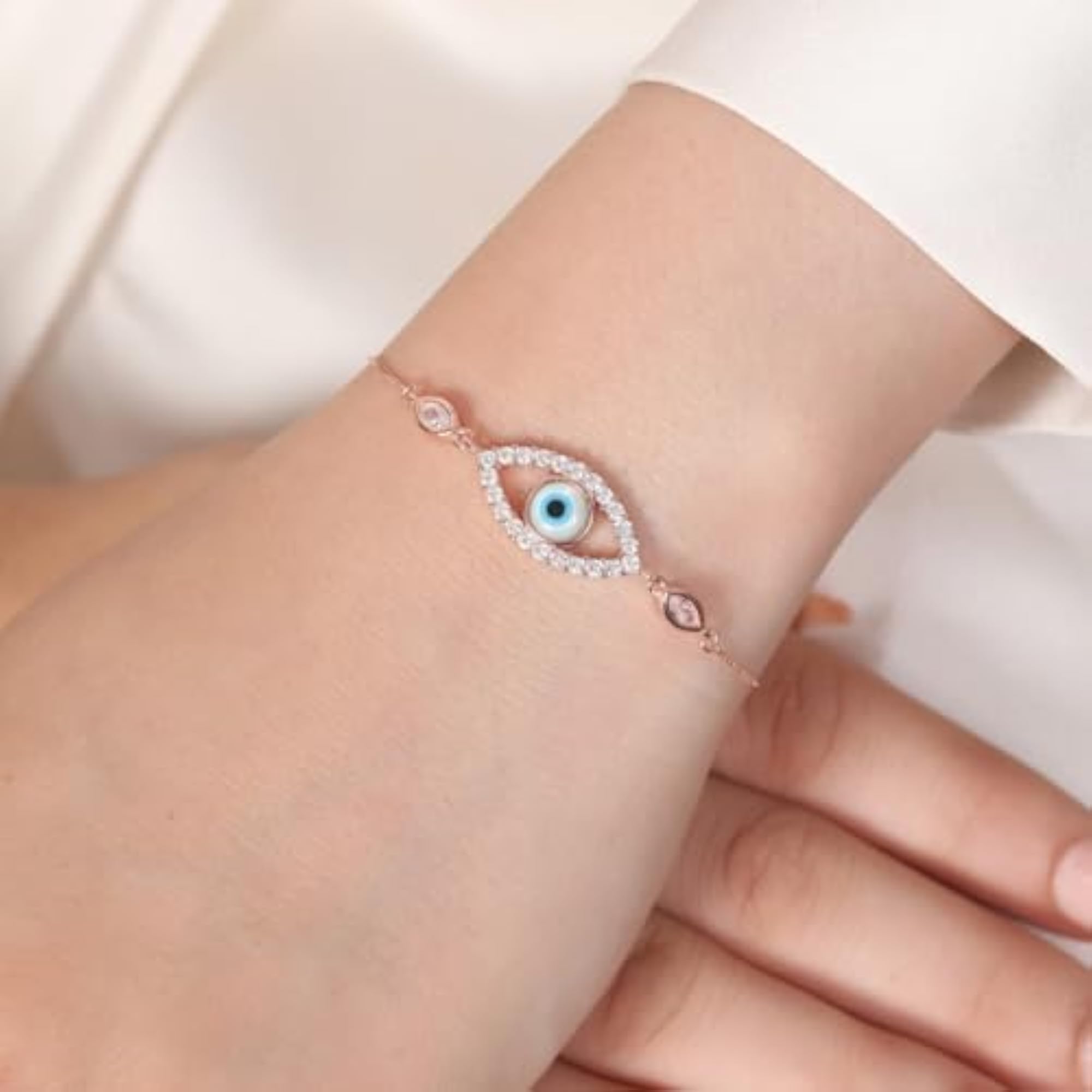 925 Sterling Silver Evil Eye Nazaria Bracelet