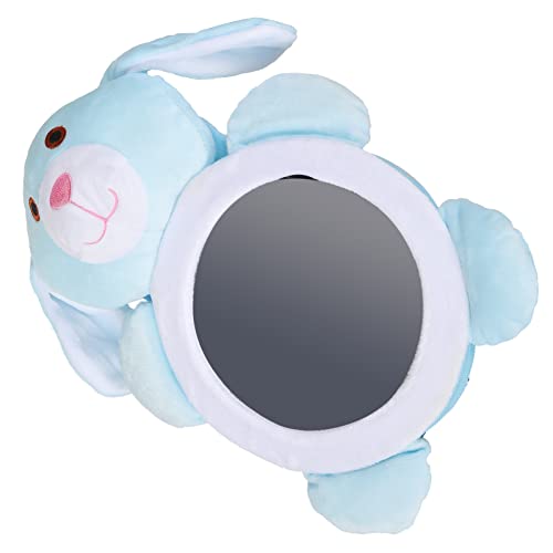 GOWENIC Specchietto per Seggiolino Auto Rivolto All'indietro Installazione Semplice Specchietto per Sedile Posteriore per Bambini Dimensioni 0-6 Anni (specchio coniglietto)