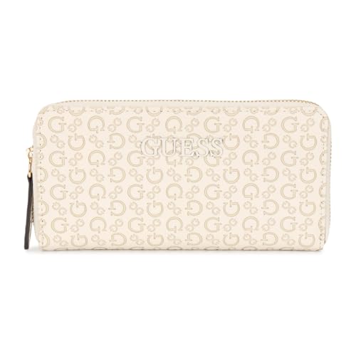 Image of Guess Women's Beige Printed Wallet| Ladies Purse Handbags | Gift For Ladies